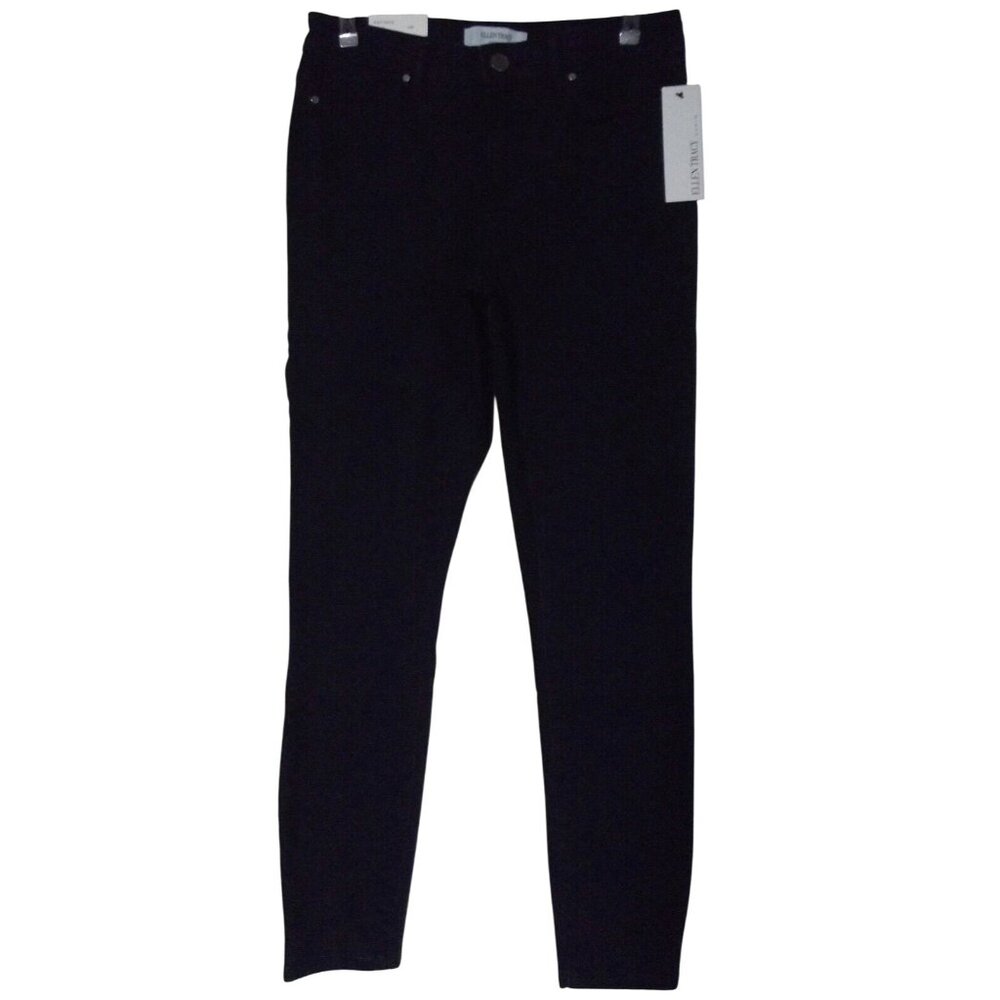 Ellen Tracy Jeans Womens Size 2 Skinny Mid Rise Navy Blue Refined